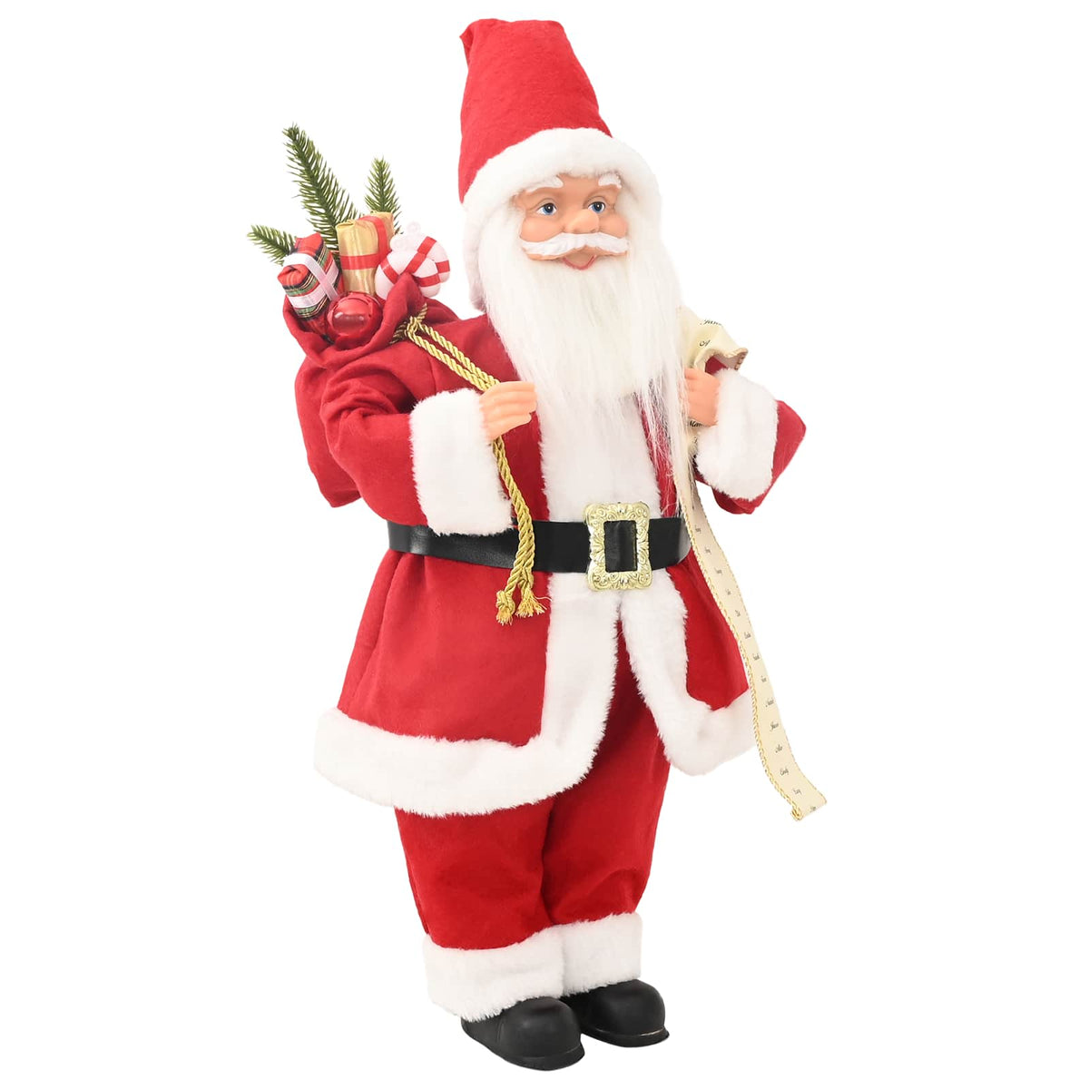 vidaXL Santa Claus Figure Red 46 cm Polyester