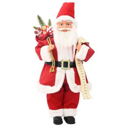 vidaXL Santa Claus Figure Red 46 cm Polyester