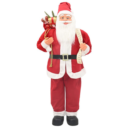 vidaXL Santa Claus Figure Red 110 cm Polyester