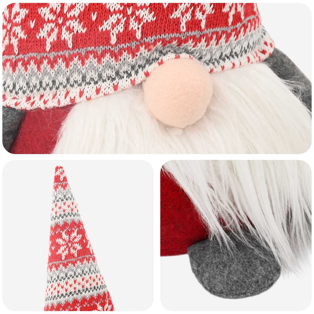 vidaXL Christmas Gnome Red 60 cm Polyester