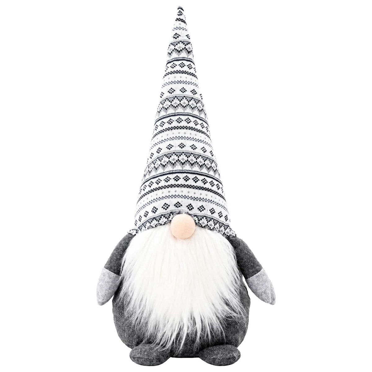 vidaXL Christmas Gnome Grey 45 cm Polyester