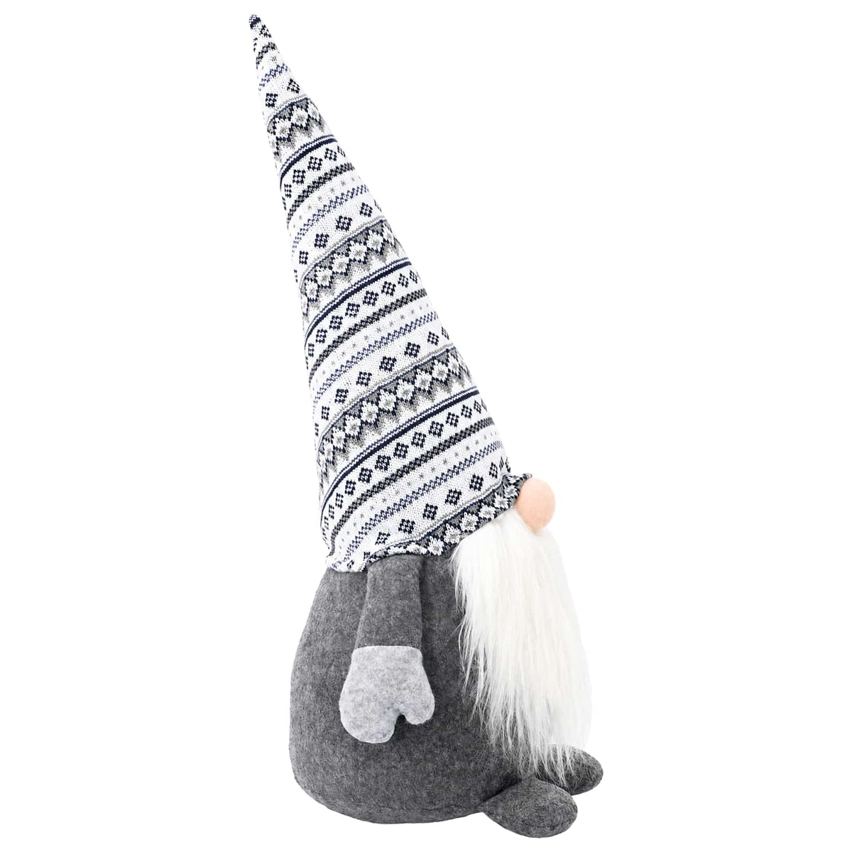 vidaXL Christmas Gnome Grey 60 cm Polyester