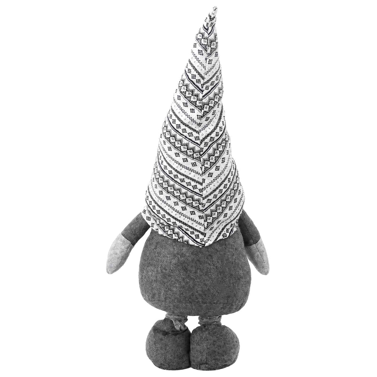 vidaXL Christmas Gnome with Extendable Legs Grey 130 cm Polyester