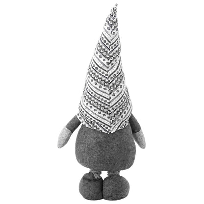 vidaXL Christmas Gnome with Extendable Legs Grey 130 cm Polyester
