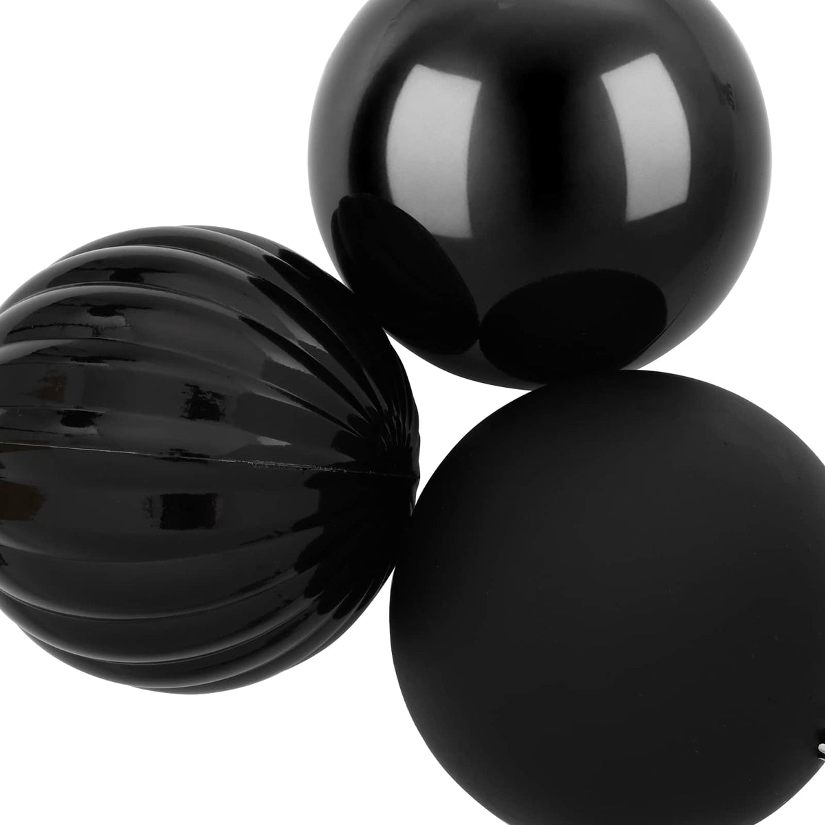 vidaXL Christmas Ball Set XL 9 pcs Black Dia. 15 cm Plastic