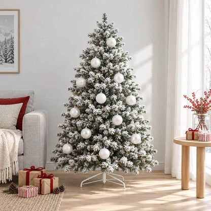 vidaXL Christmas Ball Set XL 15 pcs White Dia. 10 cm Plastic