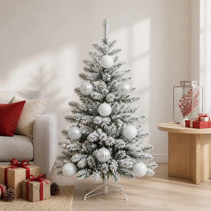 vidaXL Christmas Ball Set XL 9 pcs White Dia. 15 cm Plastic