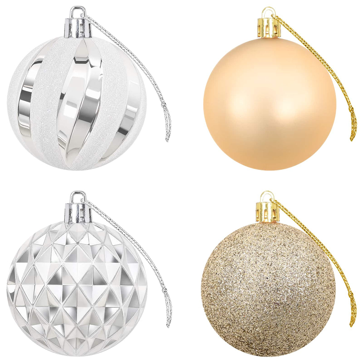 vidaXL Christmas Ball Set 32 pcs Gold Ø 6 cm Plastic