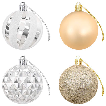vidaXL Christmas Ball Set 32 pcs Gold Ø 6 cm Plastic