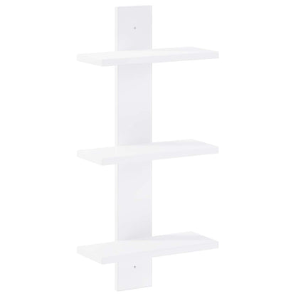 vidaXL Wall Shelf White 30 x 13.5 x 64.5 cm Engineered Wood