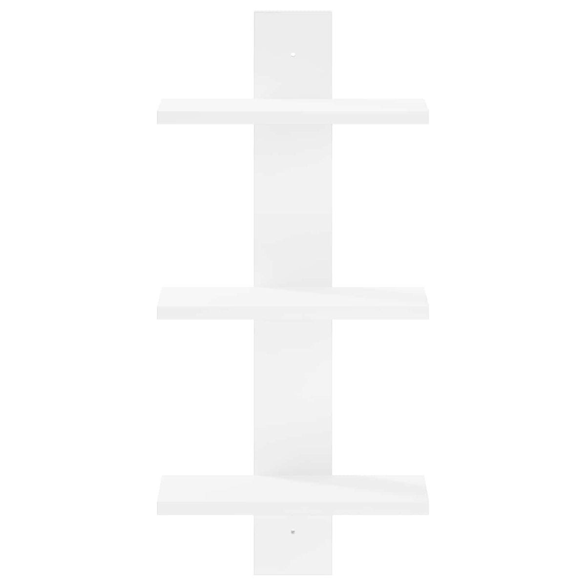 vidaXL Wall Shelf White 30 x 13.5 x 64.5 cm Engineered Wood