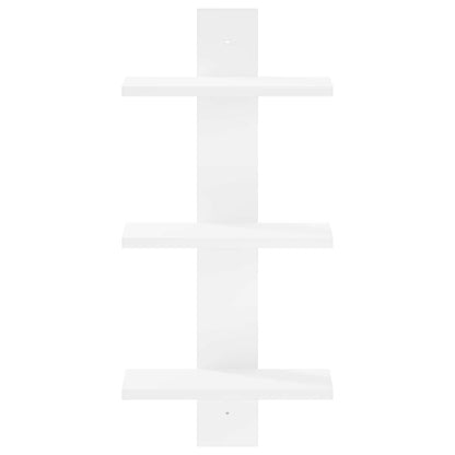vidaXL Wall Shelf White 30 x 13.5 x 64.5 cm Engineered Wood