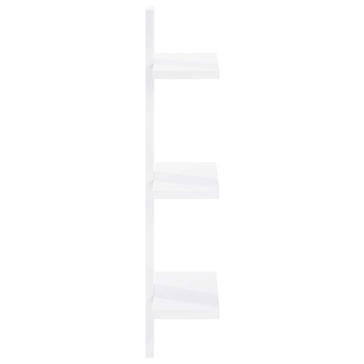 vidaXL Wall Shelf White 30 x 13.5 x 64.5 cm Engineered Wood
