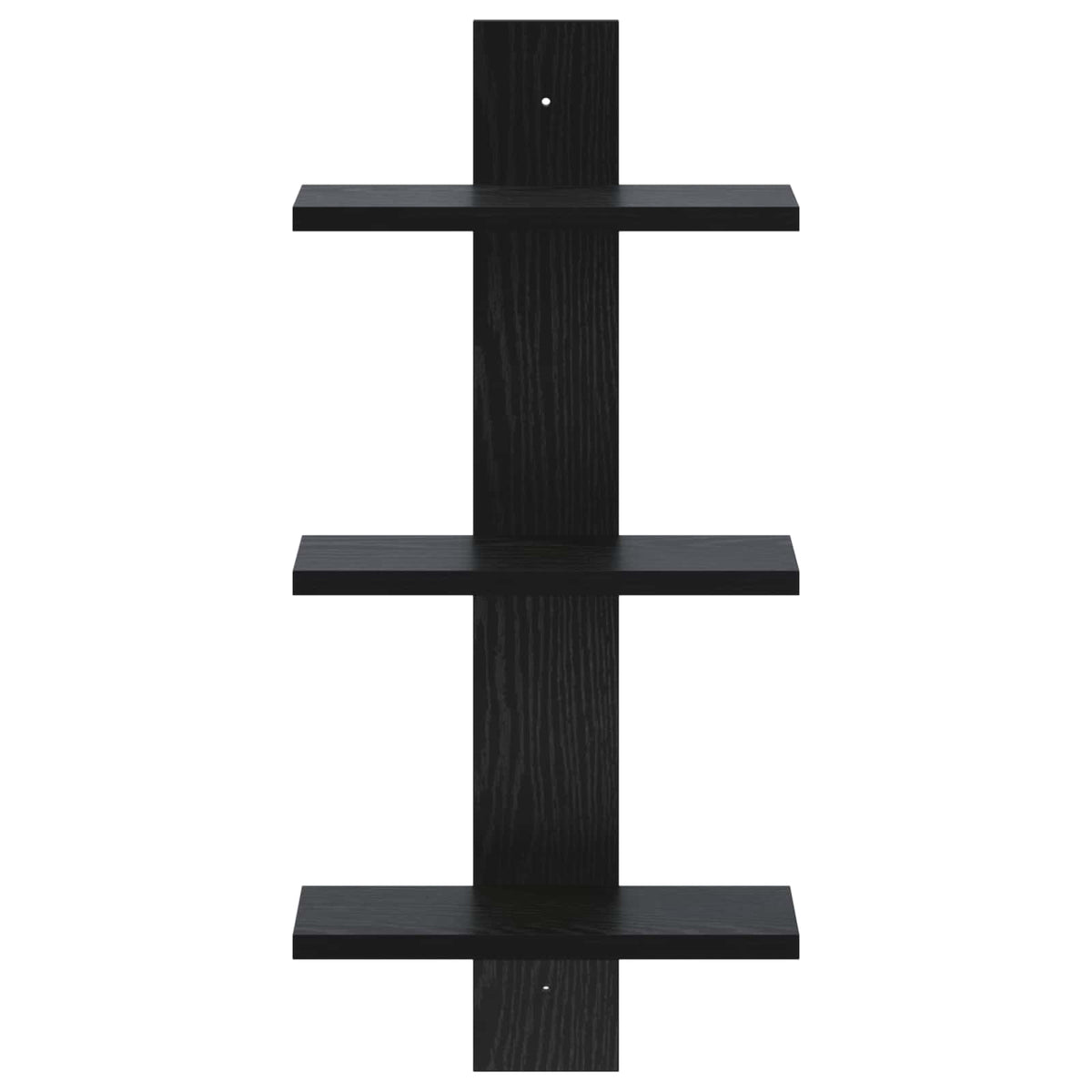 vidaXL Wall Shelf Black Oak 30 x 13.5 x 64.5 cm Engineered Wood