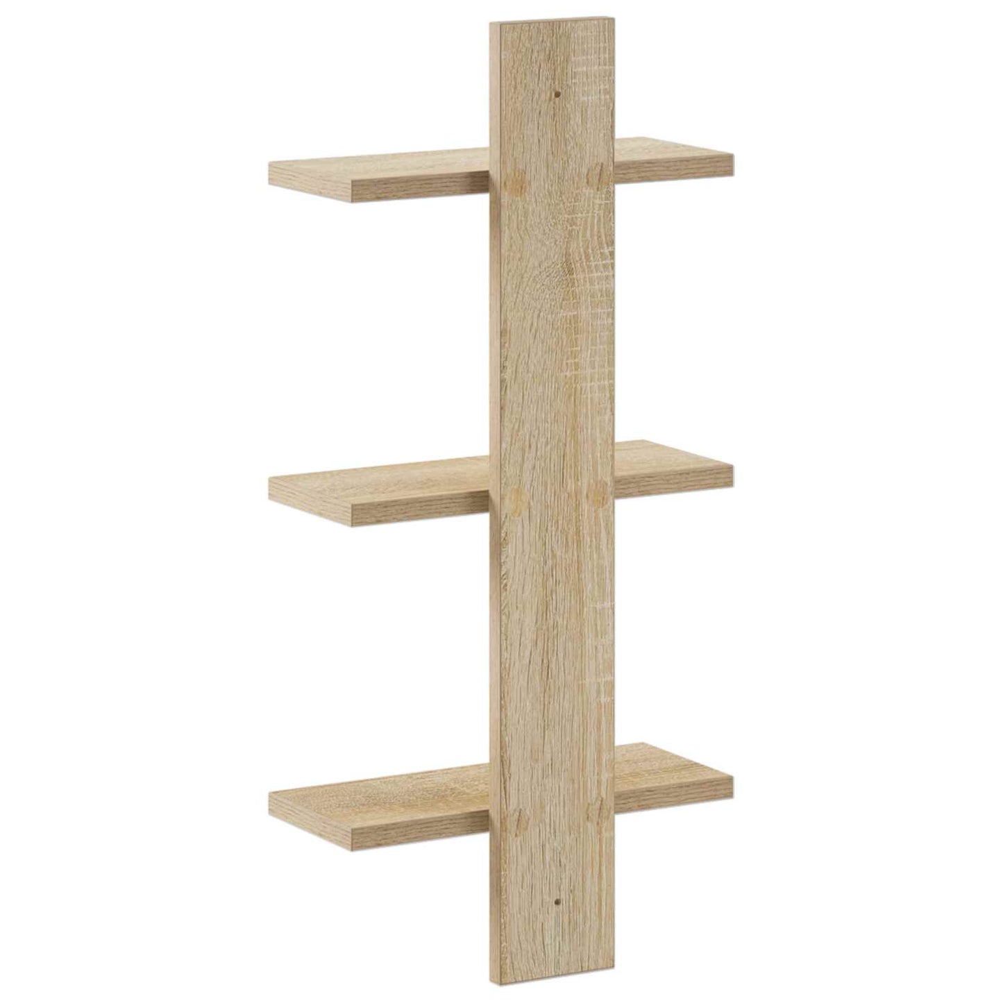 vidaXL Wall Shelf Sonoma Oak 30 x 13.5 x 64.5 cm Engineered Wood