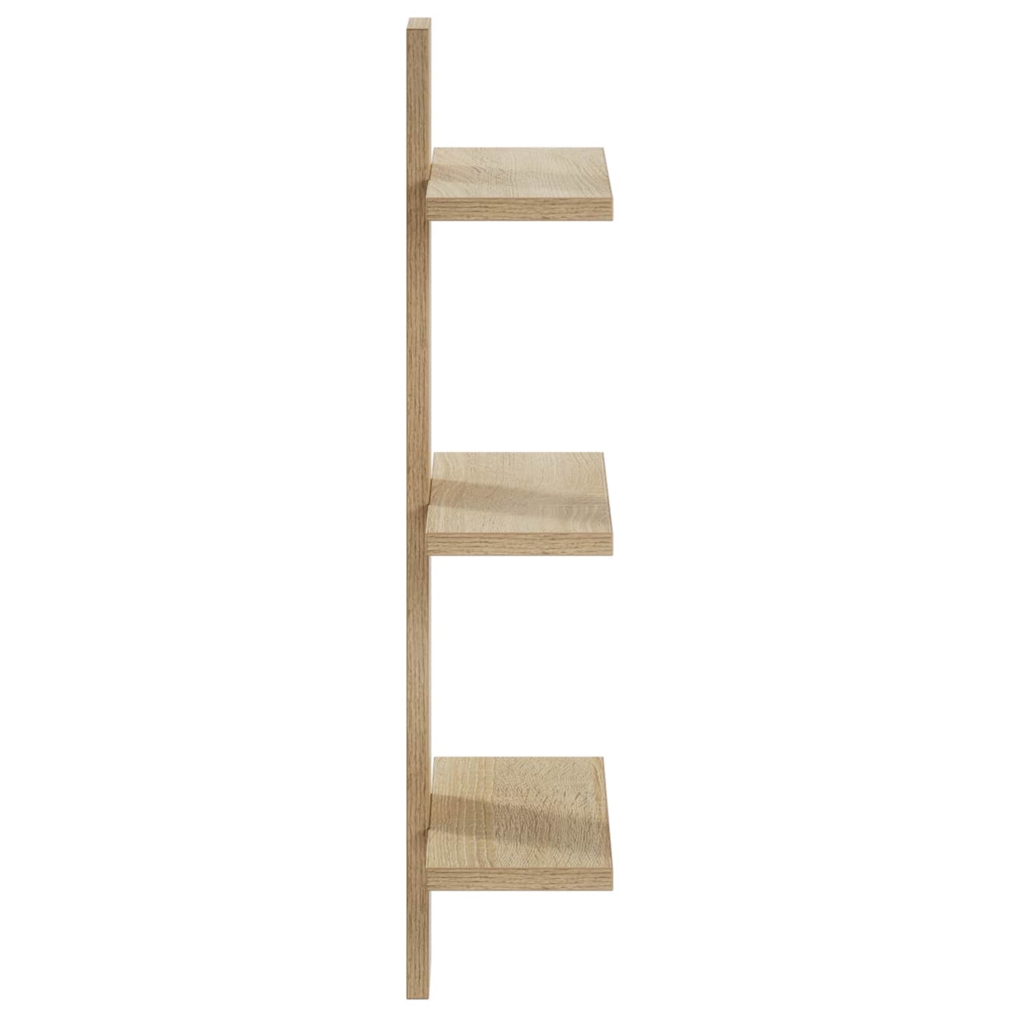 vidaXL Wall Shelf Sonoma Oak 30 x 13.5 x 64.5 cm Engineered Wood