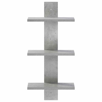 vidaXL Wall Shelf Concrete Grey 30 x 13.5 x 64.5 cm Engineered Wood