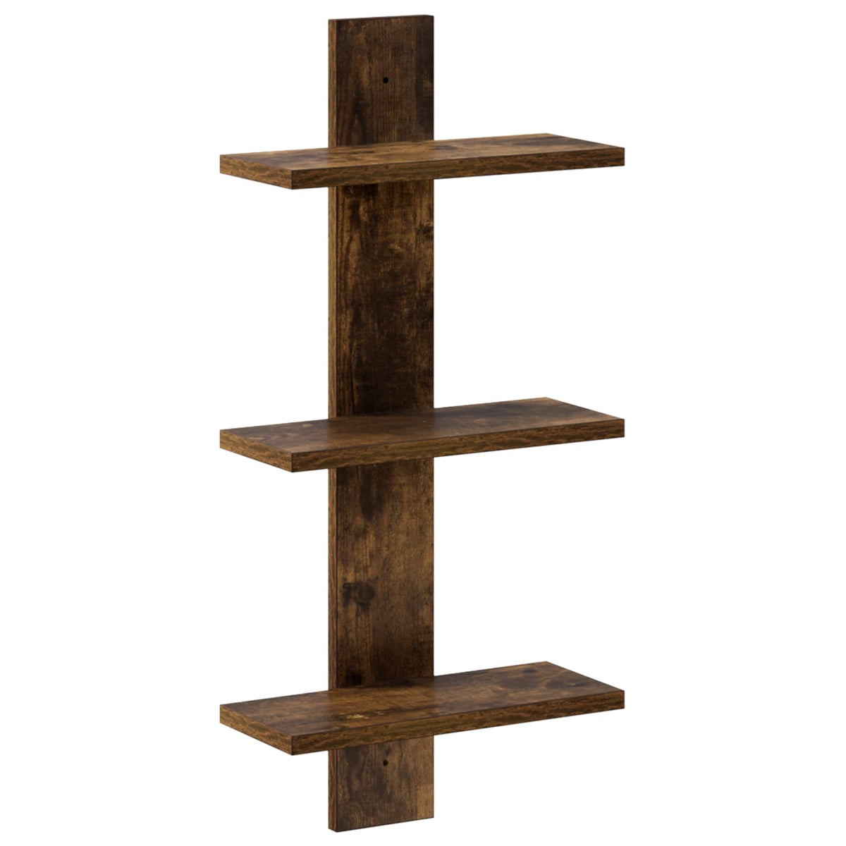 vidaXL Wall Shelf Smoked Oak 30 x 13.5 x 64.5 cm Engineered Wood