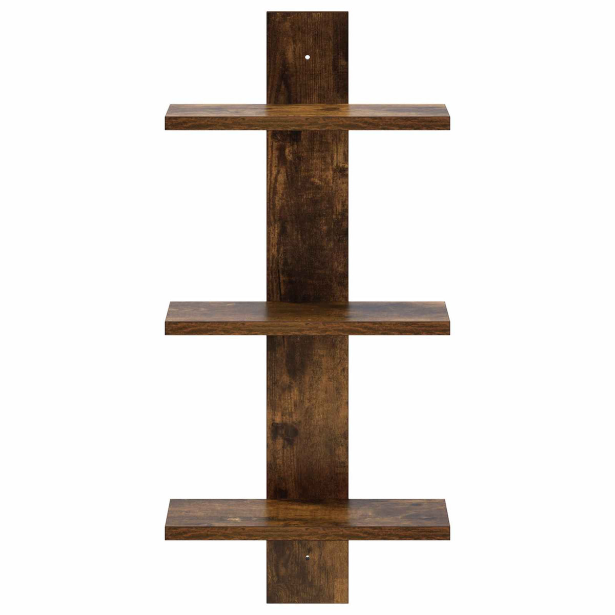 vidaXL Wall Shelf Smoked Oak 30 x 13.5 x 64.5 cm Engineered Wood