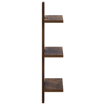 vidaXL Wall Shelf Smoked Oak 30 x 13.5 x 64.5 cm Engineered Wood