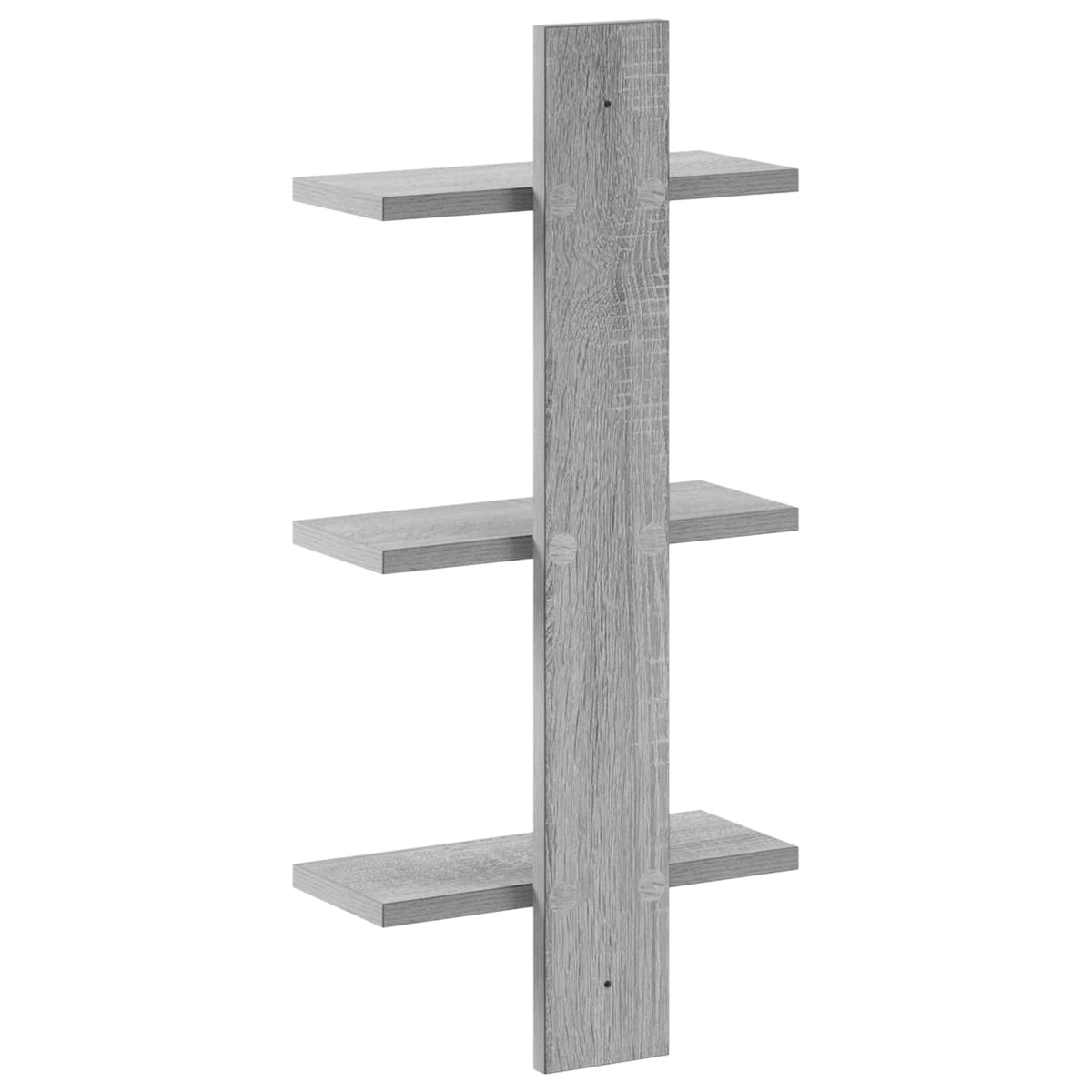 vidaXL Wall Shelf Grey Sonoma 30 x 13.5 x 64.5 cm Engineered Wood
