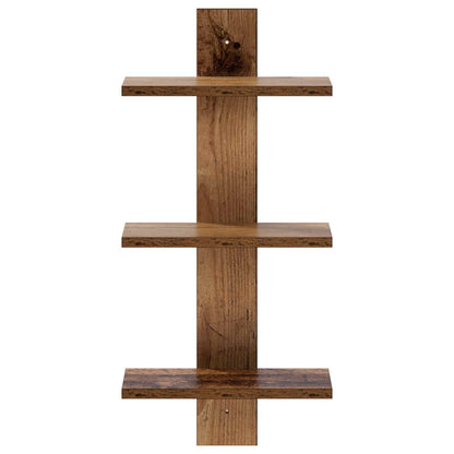 vidaXL Wall Shelf Oak Wood 30 x 13.5 x 64.5 cm Engineered Wood