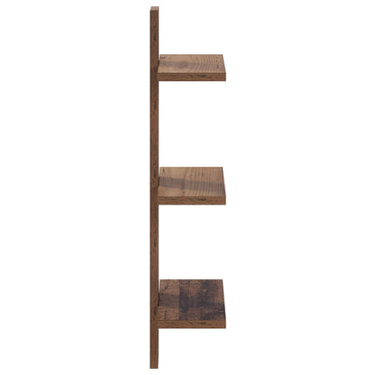 vidaXL Wall Shelf Oak Wood 30 x 13.5 x 64.5 cm Engineered Wood