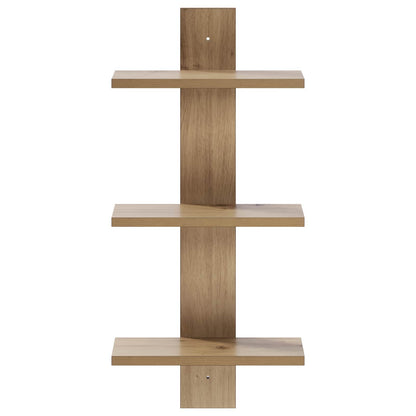 vidaXL Wall Shelf Artisan Oak 30 x 13.5 x 64.5 cm Engineered Wood