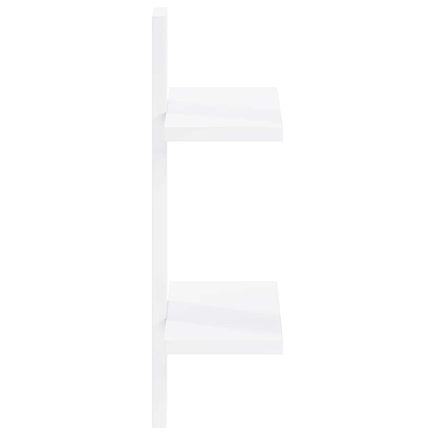 vidaXL Wall Shelf White 30 x 13.5 x 43 cm Engineered Wood