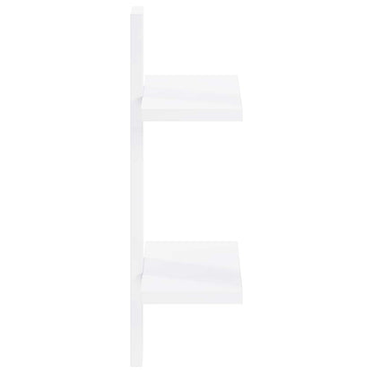 vidaXL Wall Shelf White 30 x 13.5 x 43 cm Engineered Wood