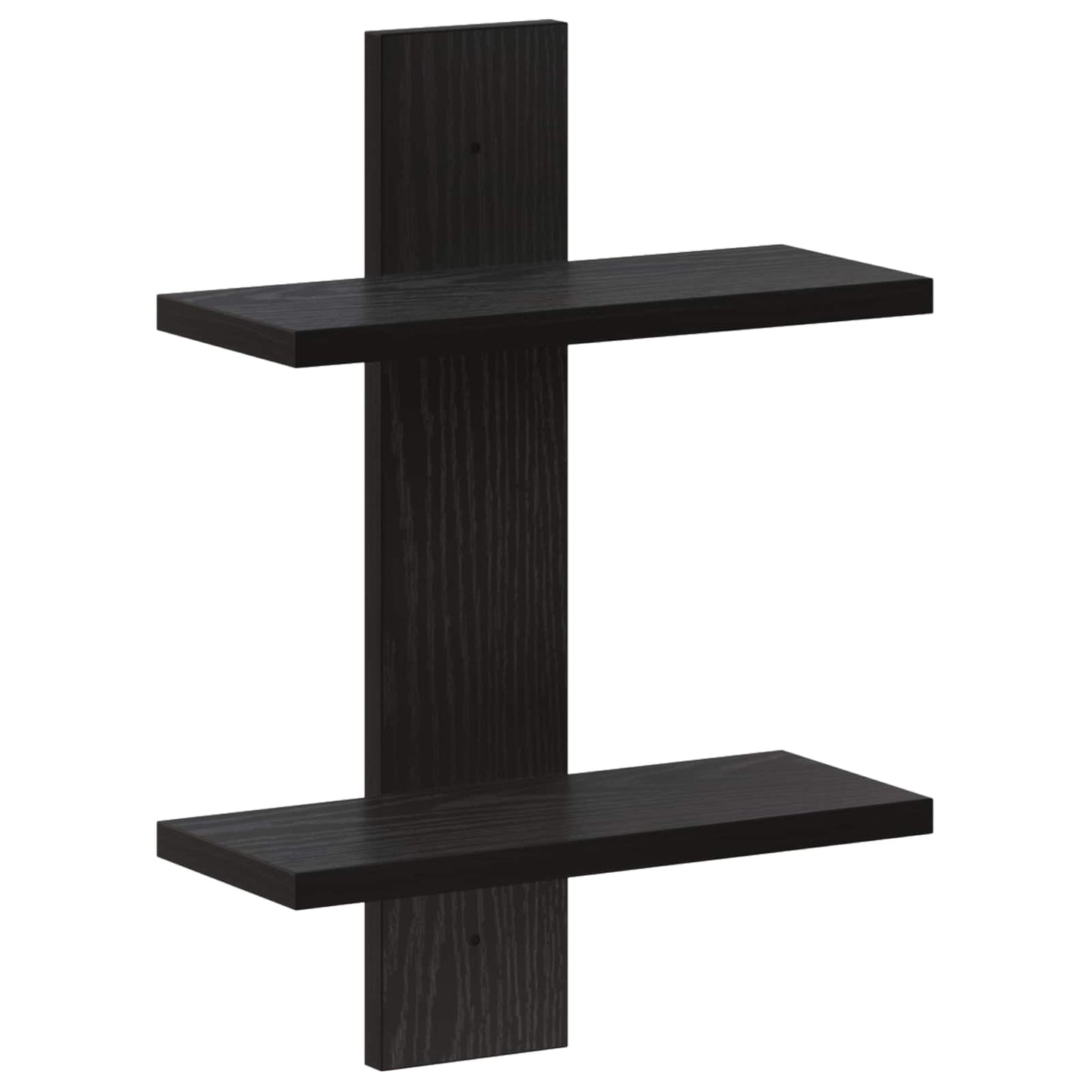 vidaXL Wall Shelf Black Oak 30 x 13.5 x 43 cm Engineered Wood