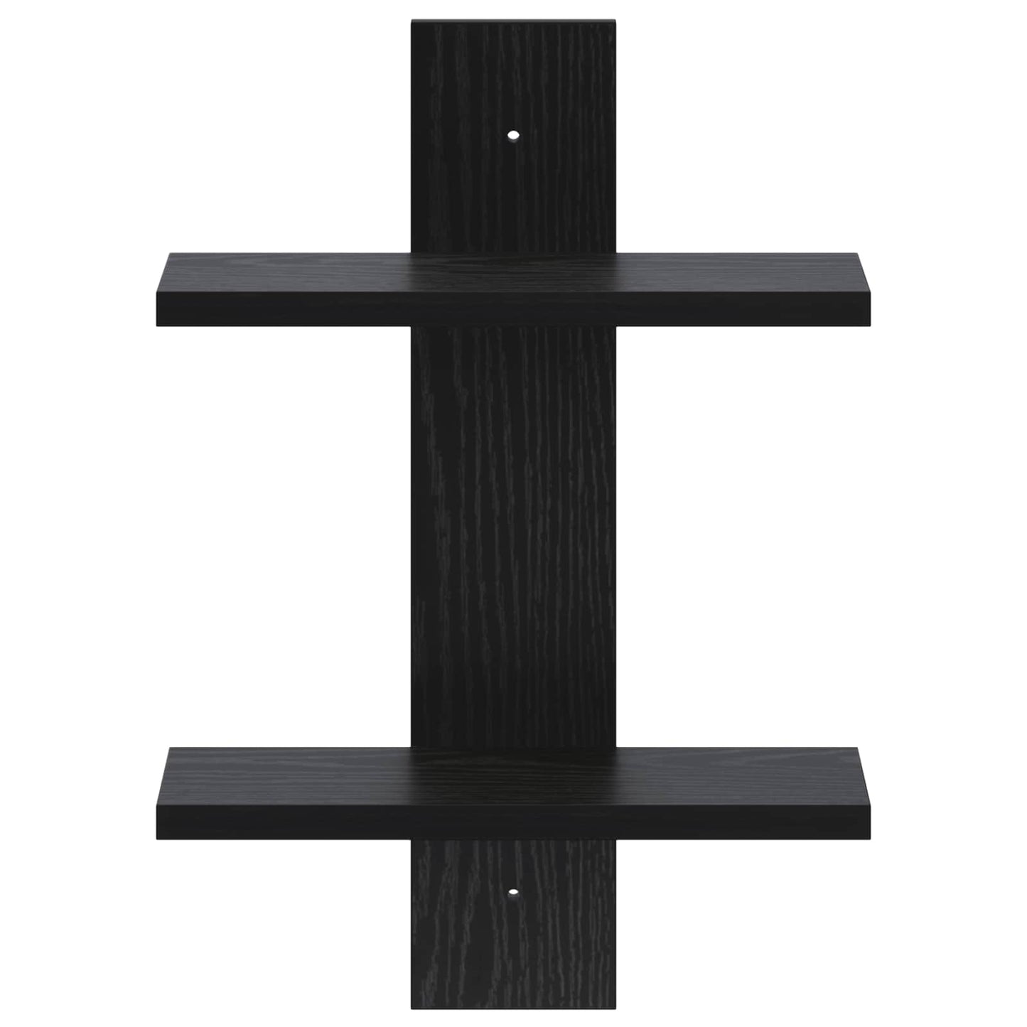 vidaXL Wall Shelf Black Oak 30 x 13.5 x 43 cm Engineered Wood