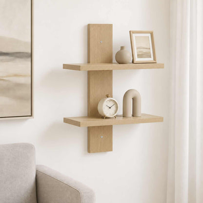 vidaXL Wall Shelf Sonoma Oak 30 x 13.5 x 43 cm Engineered Wood