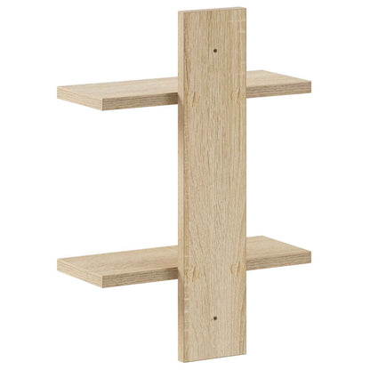 vidaXL Wall Shelf Sonoma Oak 30 x 13.5 x 43 cm Engineered Wood