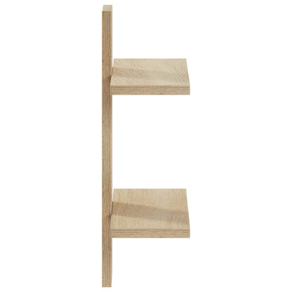 vidaXL Wall Shelf Sonoma Oak 30 x 13.5 x 43 cm Engineered Wood