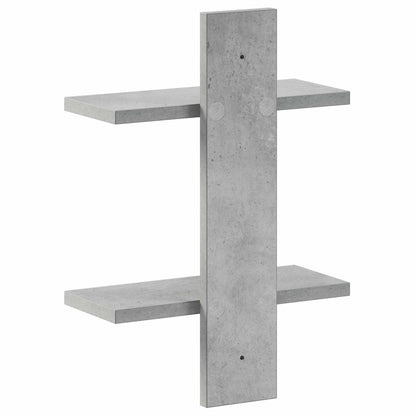vidaXL Wall Shelf Concrete Grey 30 x 13.5 x 43 cm Engineered Wood