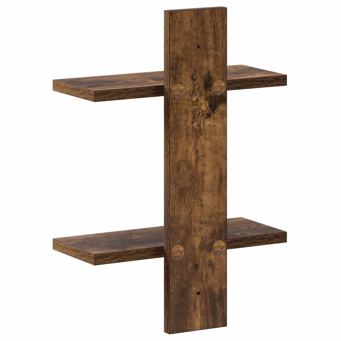 vidaXL Wall Shelf Smoked Oak 30 x 13.5 x 43 cm Engineered Wood