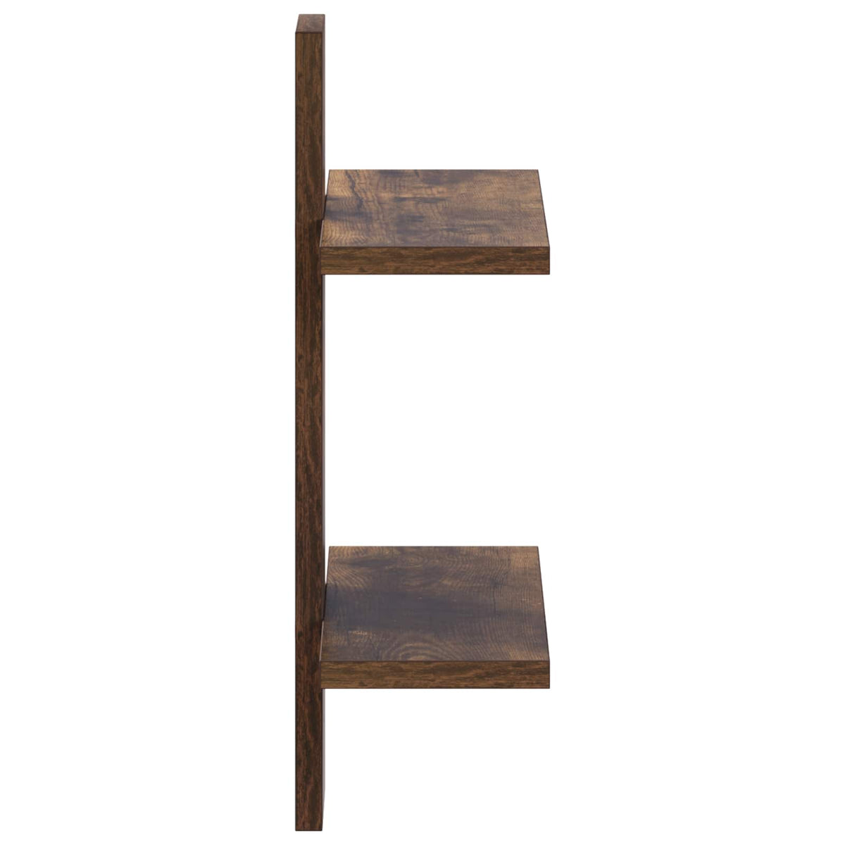 vidaXL Wall Shelf Smoked Oak 30 x 13.5 x 43 cm Engineered Wood