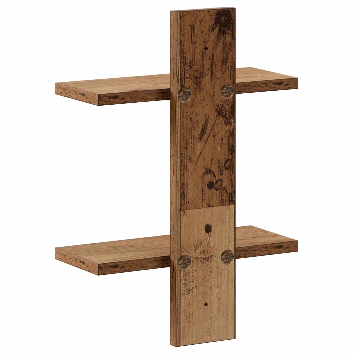 vidaXL Wall Shelf Old Wood 30 x 13.5 x 43 cm Engineered Wood