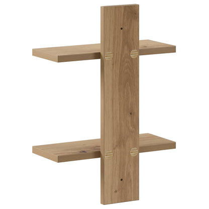 vidaXL Wall Shelf Artisan Oak 30 x 13.5 x 43 cm Engineered Wood