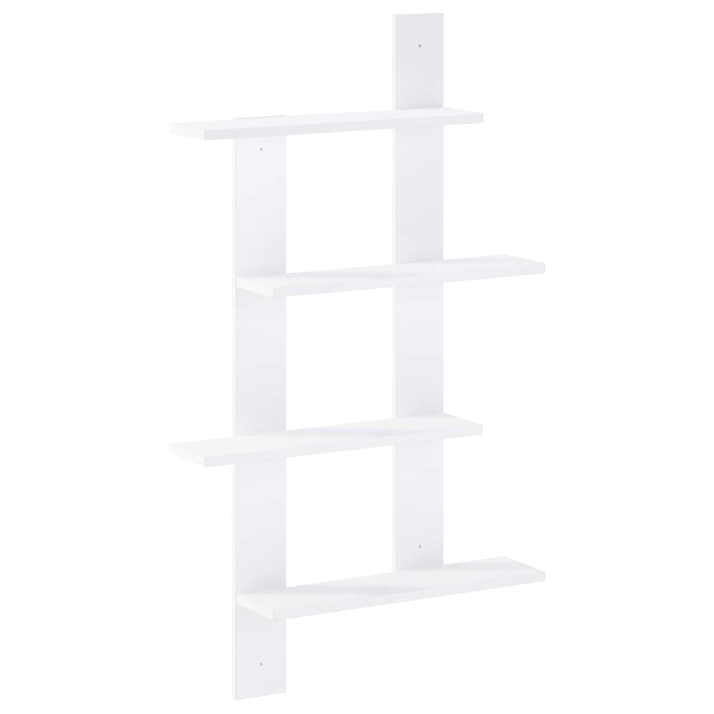 vidaXL Wall Shelf White 61 x 13.5 x 105 cm Engineered Wood