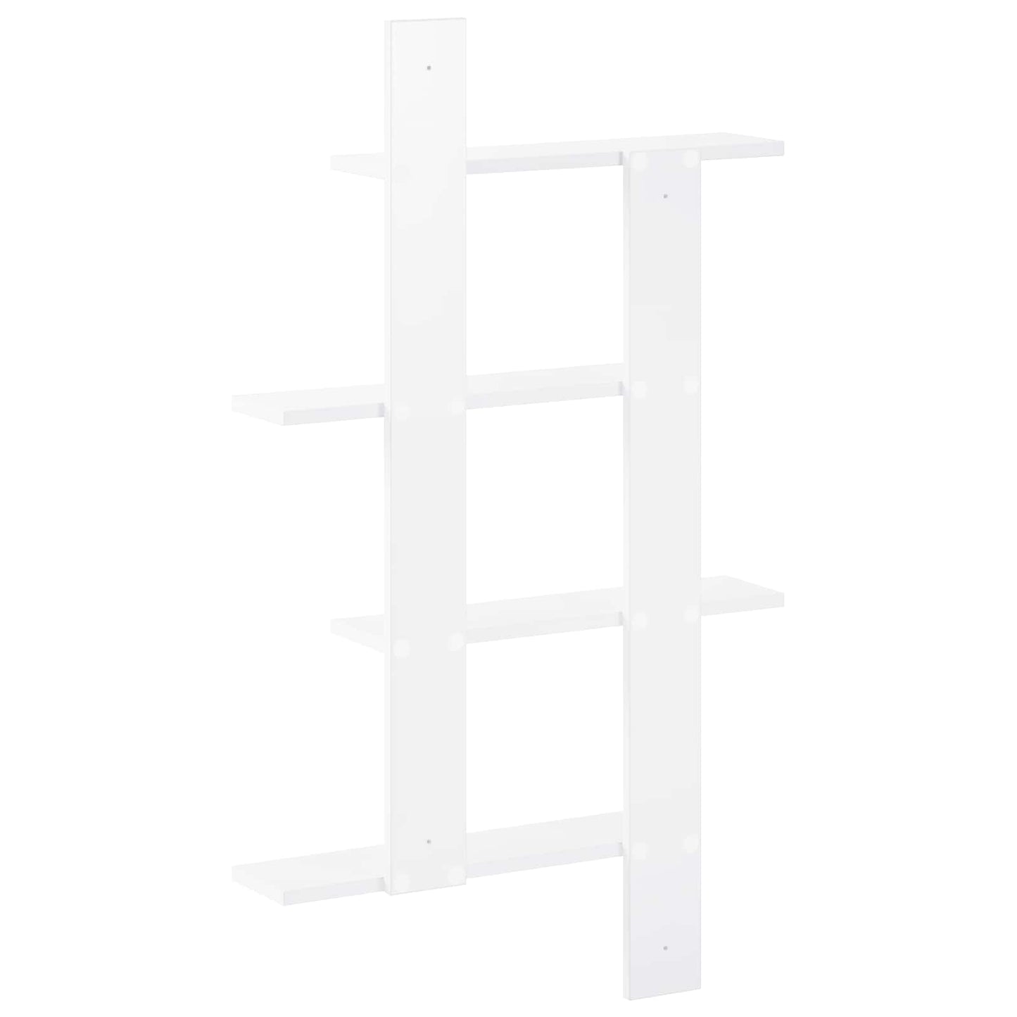 vidaXL Wall Shelf White 61 x 13.5 x 105 cm Engineered Wood