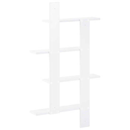 vidaXL Wall Shelf White 61 x 13.5 x 105 cm Engineered Wood