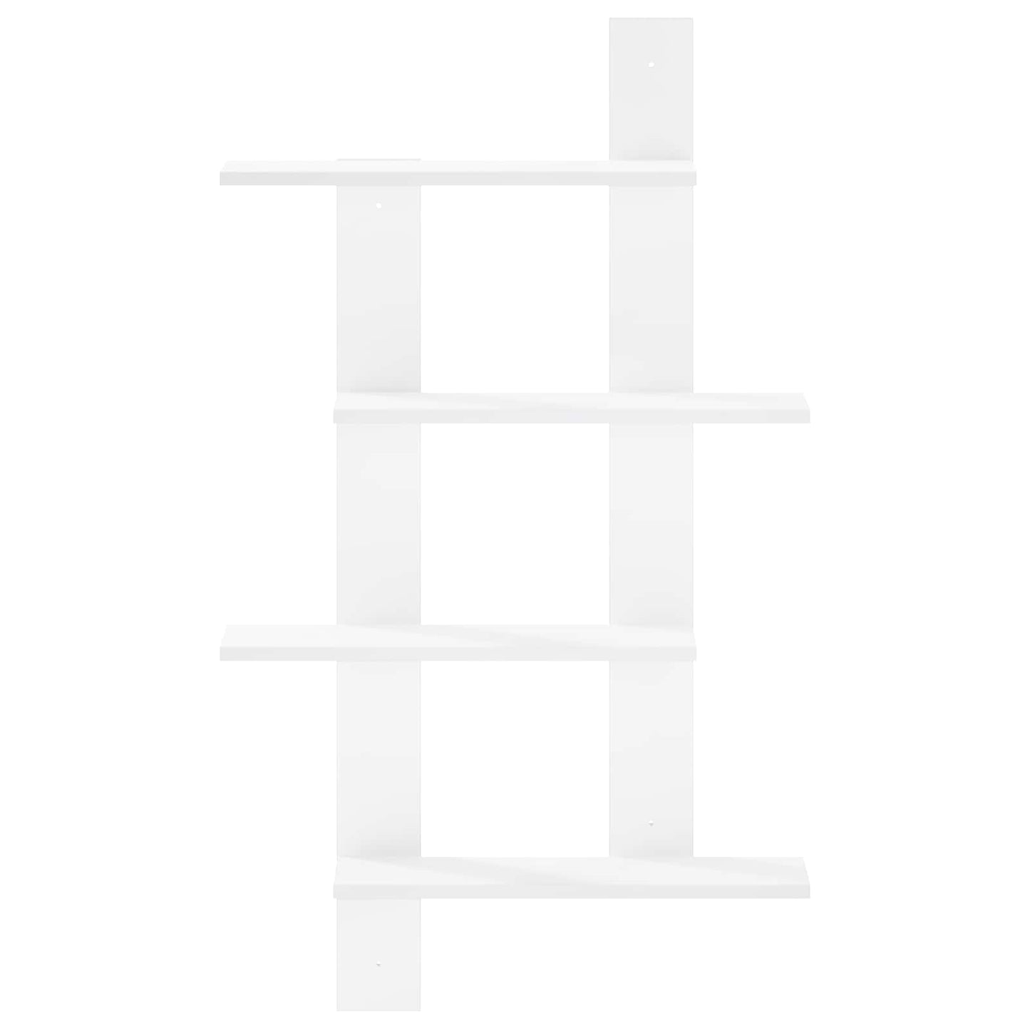 vidaXL Wall Shelf White 61 x 13.5 x 105 cm Engineered Wood