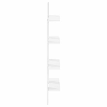 vidaXL Wall Shelf White 61 x 13.5 x 105 cm Engineered Wood