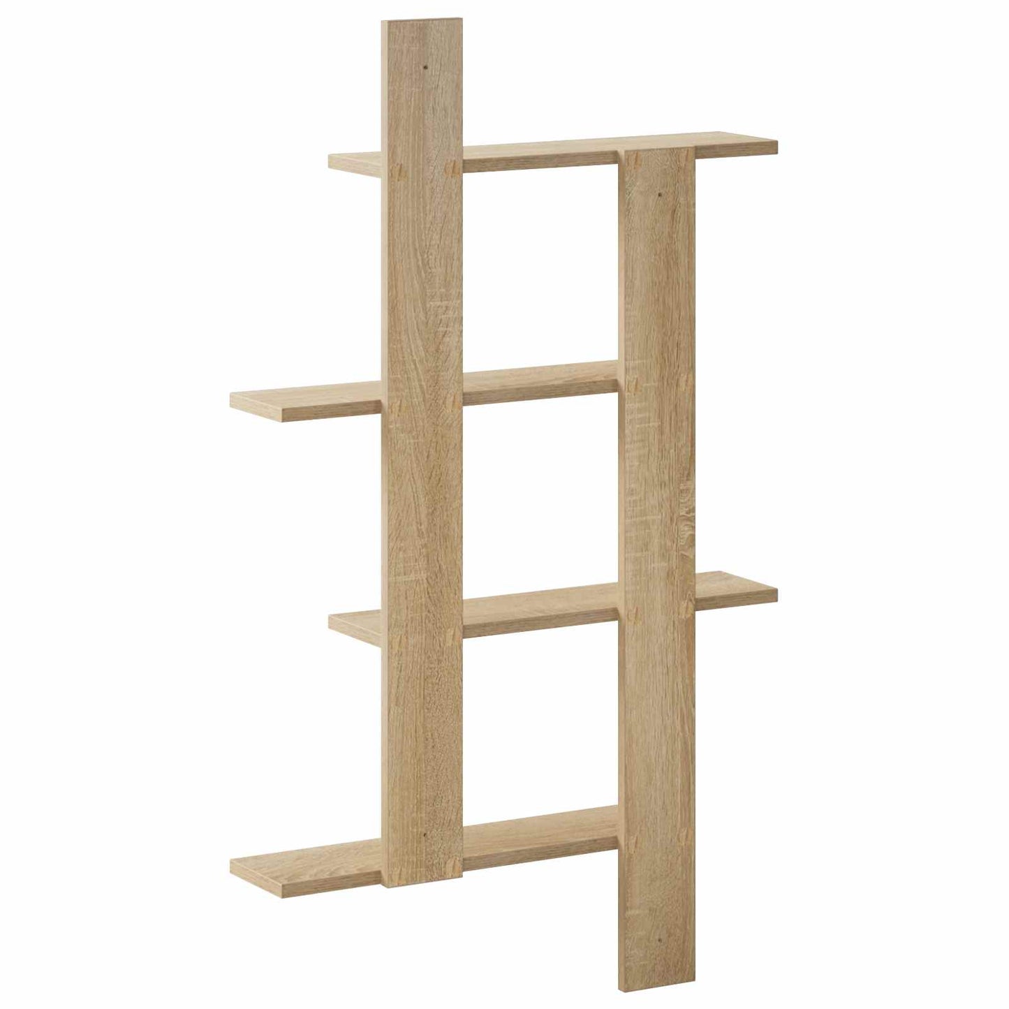 vidaXL Wall Shelf Sonoma Oak 61 x 13.5 x 105 cm Engineered Wood