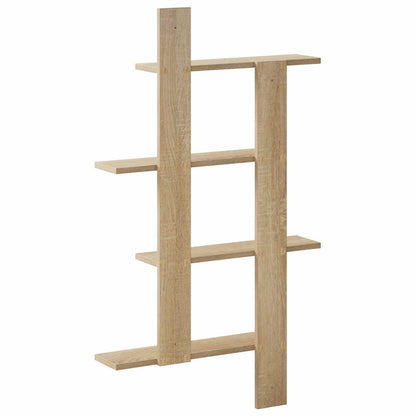 vidaXL Wall Shelf Sonoma Oak 61 x 13.5 x 105 cm Engineered Wood