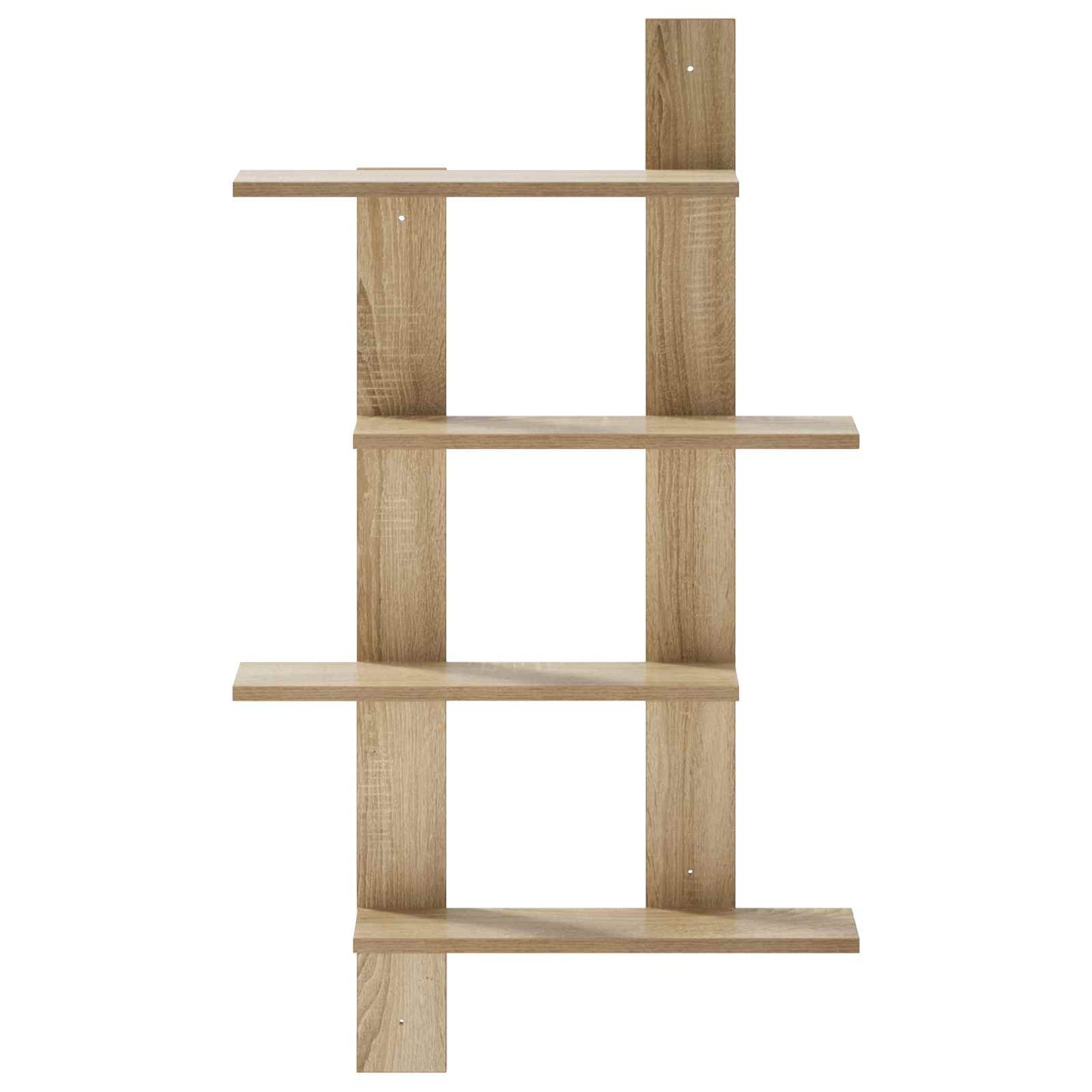 vidaXL Wall Shelf Sonoma Oak 61 x 13.5 x 105 cm Engineered Wood