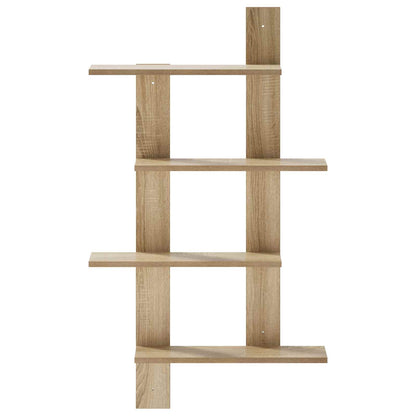 vidaXL Wall Shelf Sonoma Oak 61 x 13.5 x 105 cm Engineered Wood