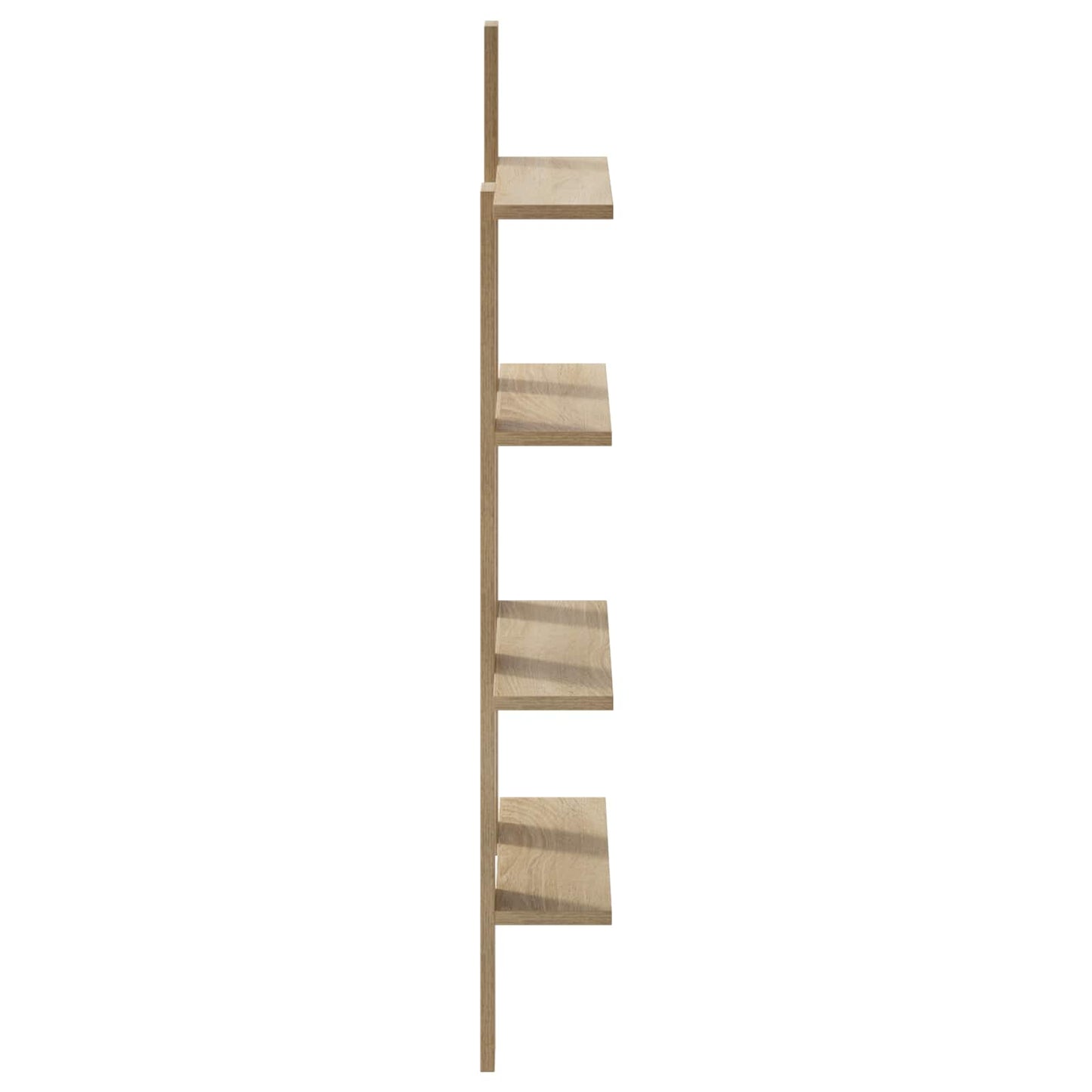 vidaXL Wall Shelf Sonoma Oak 61 x 13.5 x 105 cm Engineered Wood
